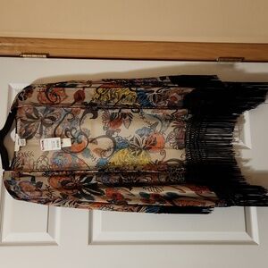 Sans Souci Beige and Black Kimono